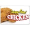 Signmission Crispy Fried Chicken Banner Concession Stand Food Truck Single Sided B-Crispy Fried Chicken19 - alternate 1
